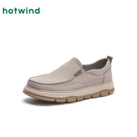 热风男鞋2025年春季新款男士时尚休闲鞋百搭布鞋舒适懒人鞋子男