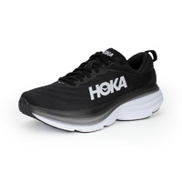 HOKA ONE ONE 女款 Bondi 8轻便缓震慢跑鞋运动鞋 宽楦-BWHT-黑色/白色 39