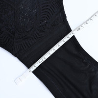 夏.娃.之.秀内衣女都市小胸显大聚拢防下垂上托性感蕾丝文胸罩文胸 Y053黑色 75B /34B