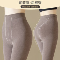 猫人显瘦强压力打底袜女黑色瘦腿袜提臀秋冬季加绒加厚灰色连裤袜 35-38