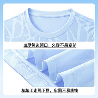 JEANSWEST SPORT真维斯集团儿童速干衣套装男童运动短袖短裤女童轻户外透气训练服 蓝 J变形小标X 120