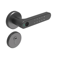 方舟鱼智能房门锁S5支持米家APP指纹锁密码锁公寓办公室木门出租房卧室 单舌标准版(替换球形锁)