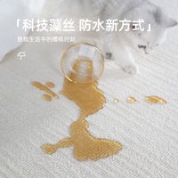 AOVOC极简风简约素色地毯客厅防水抑菌卧室茶几沙发毯月光驼 240*340cm