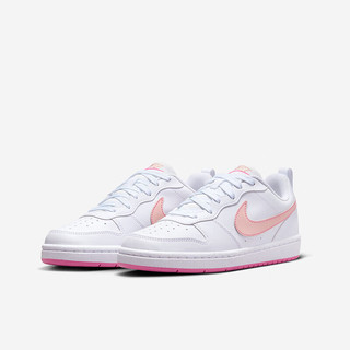 NIKE 耐克男女休闲板鞋COURT BOROUGH儿童运动鞋时尚小白鞋青少年大童 DV5456-111 40码 适合脚长25cm