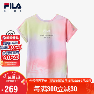 FILA 童装儿童短T类2024中大童女童短袖T恤