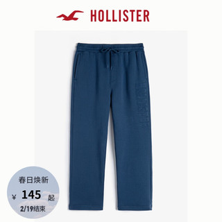 HOLLISTER24春秋款抓绒多色运动卫裤长裤男装KI334-4107 海军蓝  (180/80A)