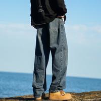 2025春款直筒牛仔裤男式休闲裤宽松百搭阔腿牛仔裤牛仔裤男款