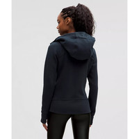 露露乐蒙lululemon露露柠檬Scuba 女士连帽衫 日常通勤保暖柔软舒适休闲外套 深蓝色/金色 XXS (2)