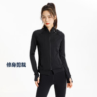 限尺码：迪卡侬 DECATHLON 轻柔弹力 女款透气干爽亲肤舒适时尚跑步运动长袖外套