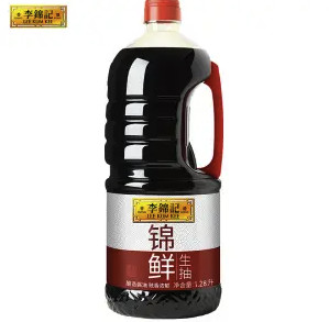 李锦记锦鲜生抽1.28L家用大桶装酿造酱油商用调味品凉拌上色炒菜