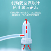 88VIP：加+贝比 PLUS DE BEBE 加贝比宝宝吸鼻器鼻屎清洁婴幼儿鼻塞新生儿童手动抽拉鼻涕神器