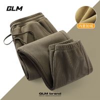 百亿补贴：GLM 森马集团GLM灯芯绒卫裤男士秋冬季重磅加绒加厚宽松运动休闲长裤