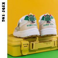 kids.ing【开学季】儿童运动鞋男童春季女童轻便休闲跑步童鞋 米白 30 适合脚长17.5-18.0cm 30码 适合脚长17.5-18.0cm