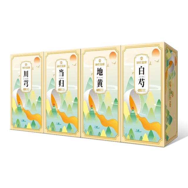 神农金康 四物汤（7副一周量）四宝茶 桃花红四物汤独立小包装当归白芍川芎地黄煲汤原材料