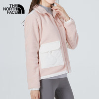 THE NORTH FACE 北面 羊羔绒外套女春秋户外舒适保暖抓绒衣卫衣7QWC 49H/粉色 L