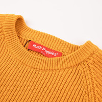 暇步士(Hush Puppies)童装儿童男童毛衣冬季男大童简约舒适针织衫 奶油色 155cm(偏大半码)