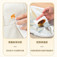 沃德百惠（WORTHBUY）牛津布保温袋饭盒袋子便携铝箔加厚上班带饭便当包便携保温包 手提袋小号 1.5L