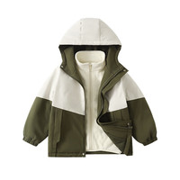 C&A童装男童女童内穿保暖内胆冲锋衣口袋内胆冬春秋可穿 黑色 120