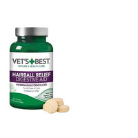 美产Vet's Best绿十字猫草片化毛膏猫咪化毛球片排毛调理肠胃
