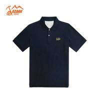 奥索卡 OZARK GEAR户外短袖POLO衫男2024夏季潮流时尚简约透气T恤339069 藏青-201 S/165
