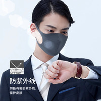 PITTA MASK PITTA口罩防晒防尘防紫外线防花粉抗菌明星同款黑灰色3片 深灰色