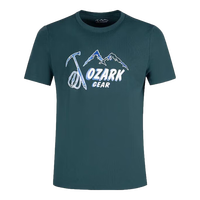 奥索卡 OZARK GEAR户外短袖T恤男 夏季纯棉男短袖运动T恤 339102 番芒绿-151 L 175 L/175