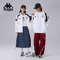 卡帕（Kappa）背靠背男子运动外套25新款复古开衫防泼水夹克立领上衣K0FW2JJ01D 黑色-990 XL