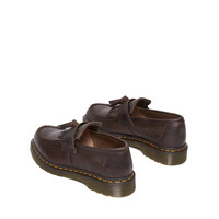 马丁(马汀博士 Dr.Martens)Adrian美式男女春夏美拉德舒适一脚鞥疯马皮乐福鞋 深棕色 44