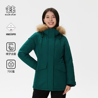 KOLON SPORT 可隆女SNOWBALL毛领羽绒服GTX防水防风透湿鹅绒夹克