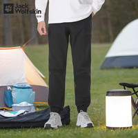 Jack Wolfskin狼爪裤子男秋季运动日常防风防泼水宽松耐磨软壳长裤休闲裤男 6000/