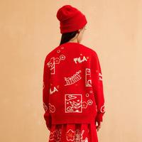 【龘龘龙系列】女童（105-165）新年红外套儿童织外套