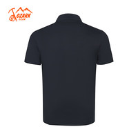 奥索卡 OZARK GEAR户外功能POLO衫男女同款2024夏季吸湿透气舒适短袖359549 黑-301 M/170
