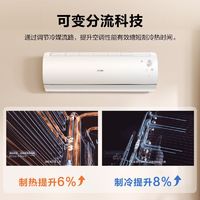 国家补贴、百亿补贴：海尔 Haier 空调 大1.5匹 新一级能效变频 优恋KTA