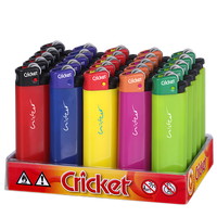 草蜢（CRICKET）cricket草蜢一次性打火机砂轮式防爆滑轮火石广告订做印字 （）黑武士 25支