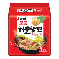 NONGSHIM农心韩国辛拉面方便面泡面汤面袋面速食韩式多口味 海鲜汤面5连包