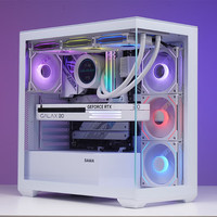 先马(SAMA) 海景房机箱新境界台式机颜之神/光之神海景房电脑机箱/双面玻璃侧透/台式电脑 先马 掠影 白色