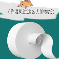 植护大大卷气垫卫生纸 家用卷筒纸 厕纸巾 悬挂式中芯抽取大盘纸 5层 300节*8卷 （喵喵款）