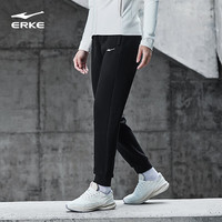 鸿星尔克运动裤女春季针织长裤跑步束脚九分裤子女综训宽松休闲裤子女 175/92A/XL