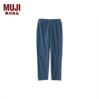 無印良品 MUJI 无印良品 無印良品 MUJI 大童 抓绒 裤子 儿童童装 男裤女裤 CBM12A2A 烟熏蓝色