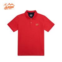 奥索卡 OZARK GEAR户外短袖POLO衫男2024夏季潮流时尚简约透气T恤339069 西瓜红-001 L/175