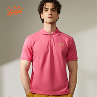 奥索卡 OZARK GEAR户外短袖POLO衫男2024夏季潮流时尚简约透气T恤339069 玫红色-002 S/165