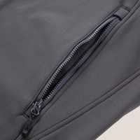 奥索卡 OZARK GEAR户外软壳夹克男 秋冬防泼水防风保暖软壳微弹外套318749 深灰-401 2XL/185