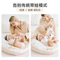 BUBBLE TREE婴儿防吐奶斜坡垫学坐枕多功能哺乳喂奶睡觉枕头新生儿宝宝安抚 丰收日丽 斜坡枕56*60cm 可拆洗