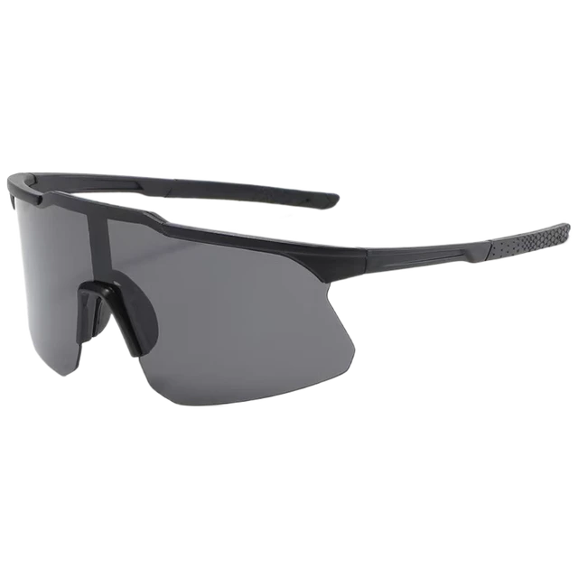 熊猫莎莎骑行009202-黑框灰片防护墨镜登山运动防风沙自行车太阳眼镜女