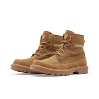 CAT 卡特彼勒 男士户外高帮牛皮休闲风工装短靴 P72616 棕色 42