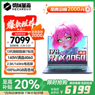 机械革命 极光X 2024新品Pro游戏本 酷睿i7HX 超高性能AIPC满血4060/407i光16 力荐:32G内存1