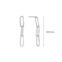 潮宏基 相恋铂金耳坠女士耳饰送女友生日礼物计价工费60元 单只款 含铂金耳堵