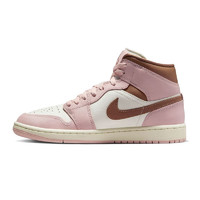 NIKE 耐克 开学学生女鞋AIR JORDAN 1 MID运动鞋篮球鞋BQ6472-620