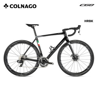 COLNAGO梅花C68公路车 意大利原产碳纤维碟刹 UT8170电子无线电变自行车 整车-HRBK 经典全黑 530