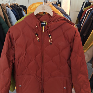 北面（The North Face）羽绒服休闲外套男秋冬户外衍缝轻便保暖夹克83SB UBC/棕色 XXL